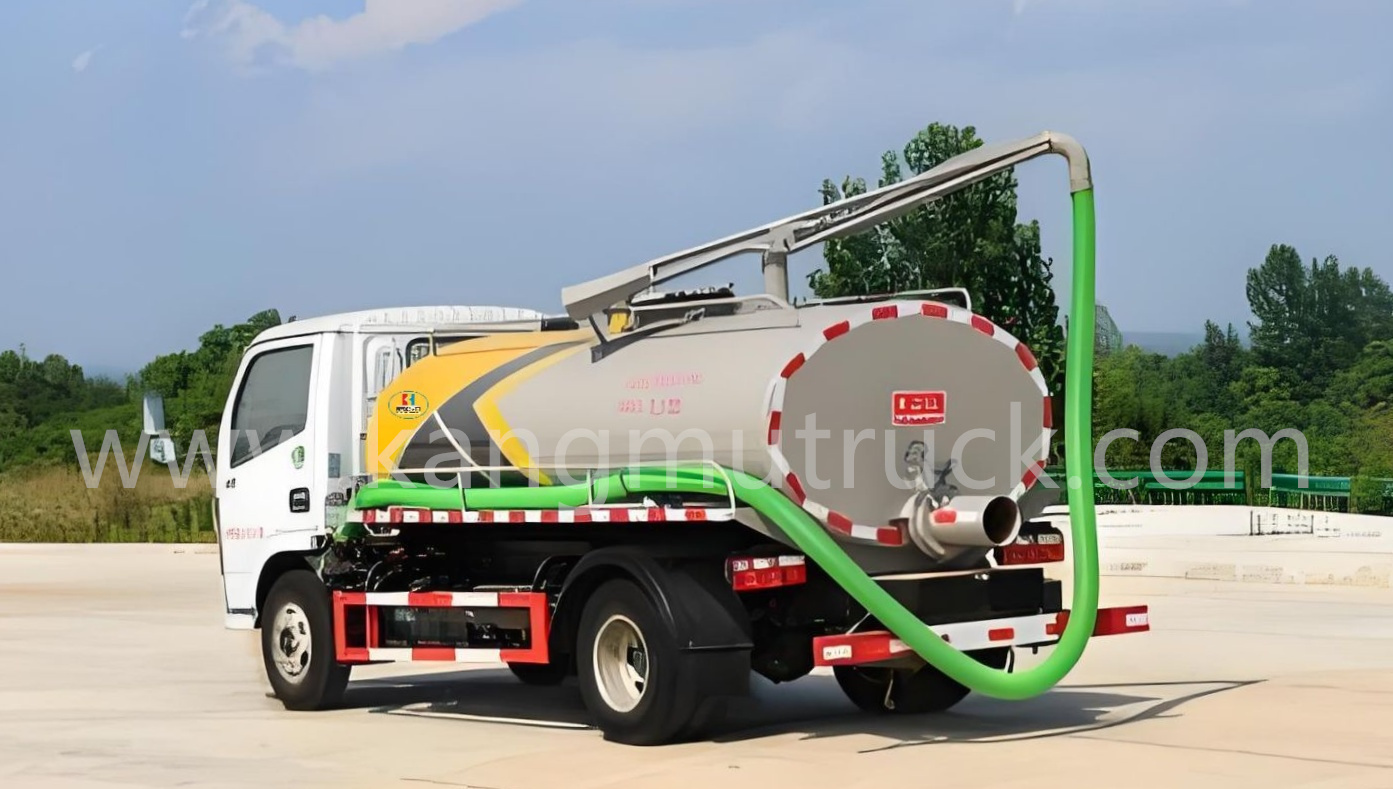 Dongfeng Dolika 5CBM vyprazdňovac&iacute; a sac&iacute; vůz