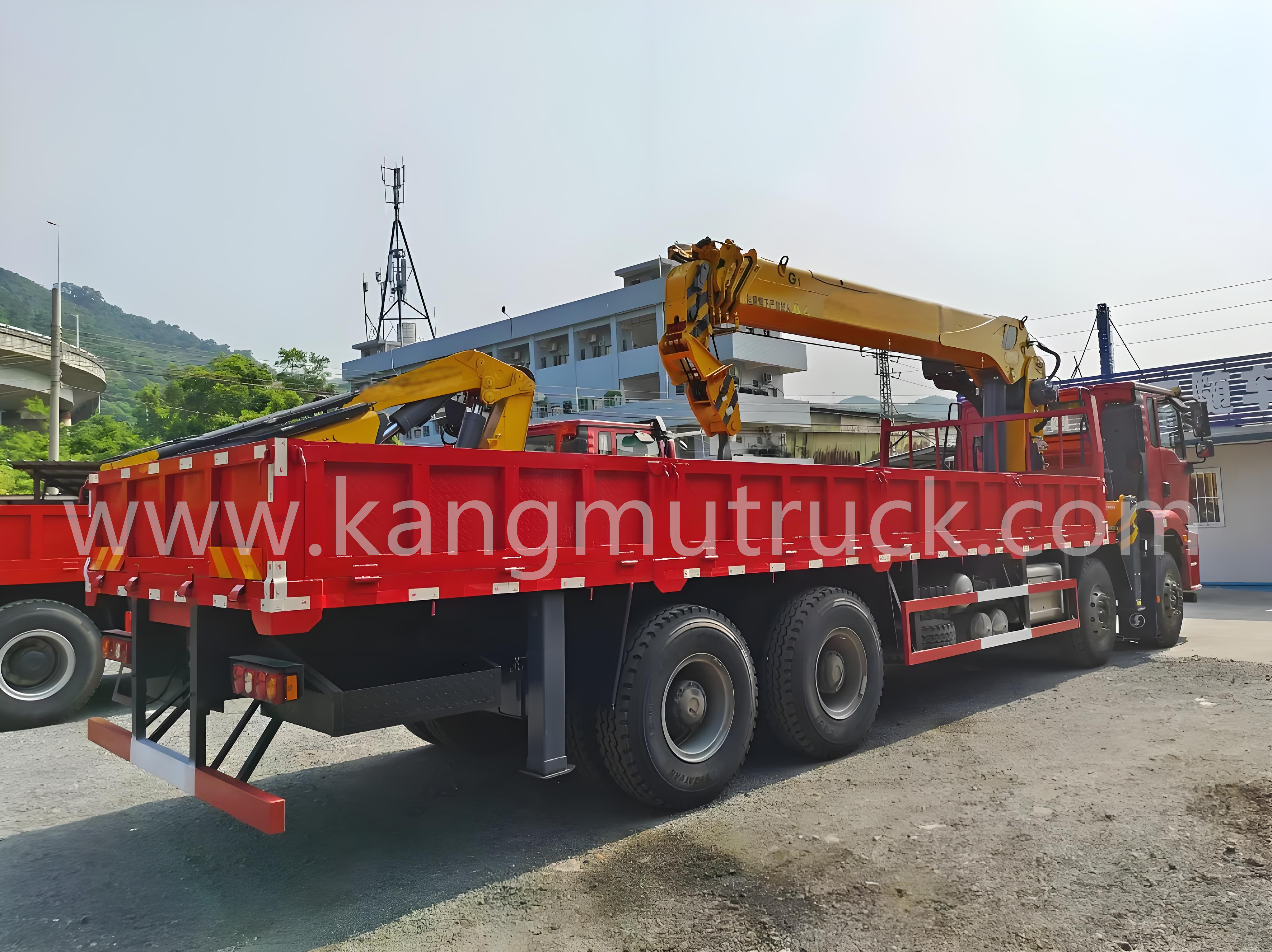 Trak Kren Lengan Lurus Teleskopik Shacman Delong 16Tons
