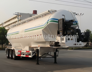 Semi-remorque de transport d'aliments en vrac Hubei Kangmu (d&eacute;charge pneumatique)