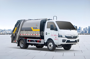 کامیون زباله فشرده Dongfeng Tuyi 5Cbm فاصله محوری 2800mm