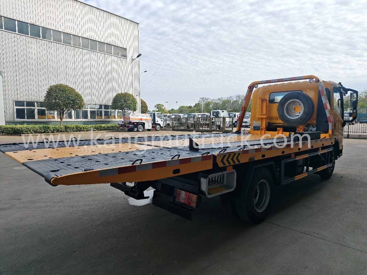 HOWO Commander 5-tonns Heavy Duty Wrecker Bergingstruck Flatbed Slide Bed Tow Truck