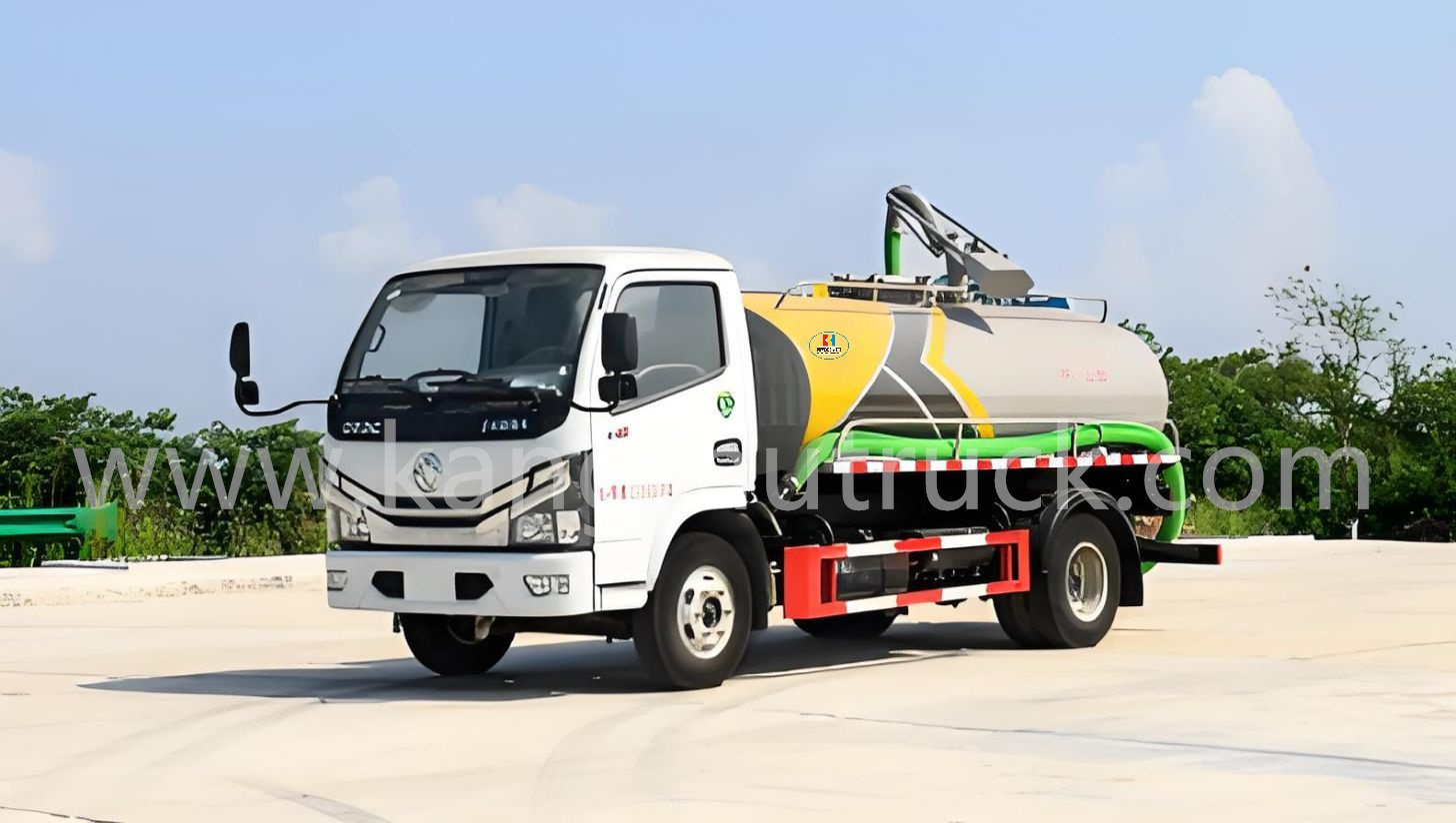 Dongfeng Dolika 5CBM vyprazdňovac&iacute; a sac&iacute; vůz