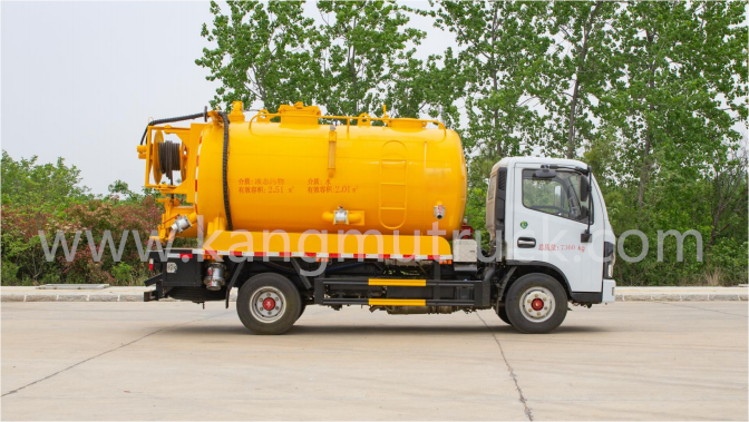 Dongfeng Dolika 6Cbm Combi stahovac&iacute; a tryskac&iacute; vůz 